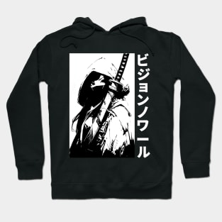 Japanese Anime Manga Samurai Girl Streetwear Hoodie